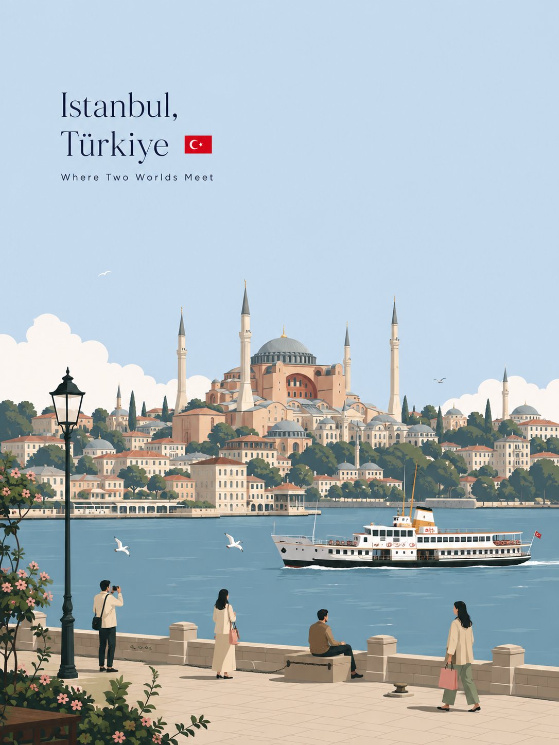 Premium Minimalist City Travel Poster