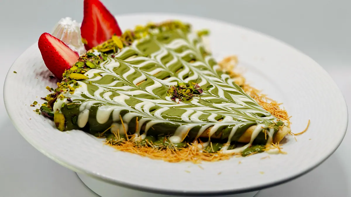 Dubai crepe photographed for Yallah Habibi